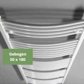 SYLRO® 50 x 180CM GIBRALTAR GEBOGEN BADKAMER RADIATOR WIT MET WIFI