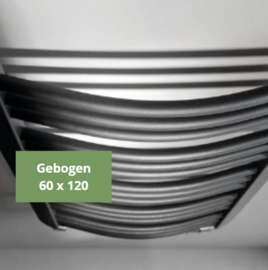 SYLRO® - GIBRALTAR-GEBOGEN - WIFI-BADKAMER-RADIATOR-ZWART - 60 x 120CM