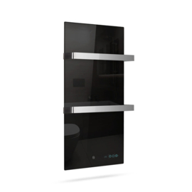 Zwart Glas Infrarood Handdoekdroger  46.5 x 84.5 cm TF-LB400