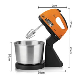RAF - Handmixer met mengkom 2 liter- Oranje