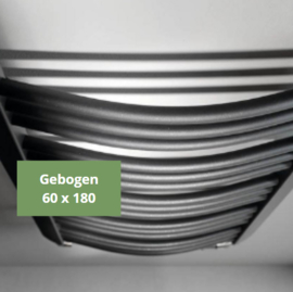 SYLRO® - GIBRALTAR-GEBOGEN - WIFI-BADKAMER-RADIATOR-ZWART - 60 x 180CM