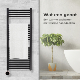 SYLRO® -WIFI- BADKAMER-RADIATOR-RECHT-ZWART-160CM X 50CM