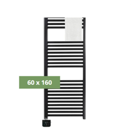 SYLRO® RIGA SERIE - WIFI- BADKAMER RADIATOR-ZWART-RECHT 60 x 160CM