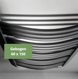 SYLRO® - GIBRALTAR-GEBOGEN - WIFI-BADKAMER-RADIATOR-ZWART - 60 x 150CM