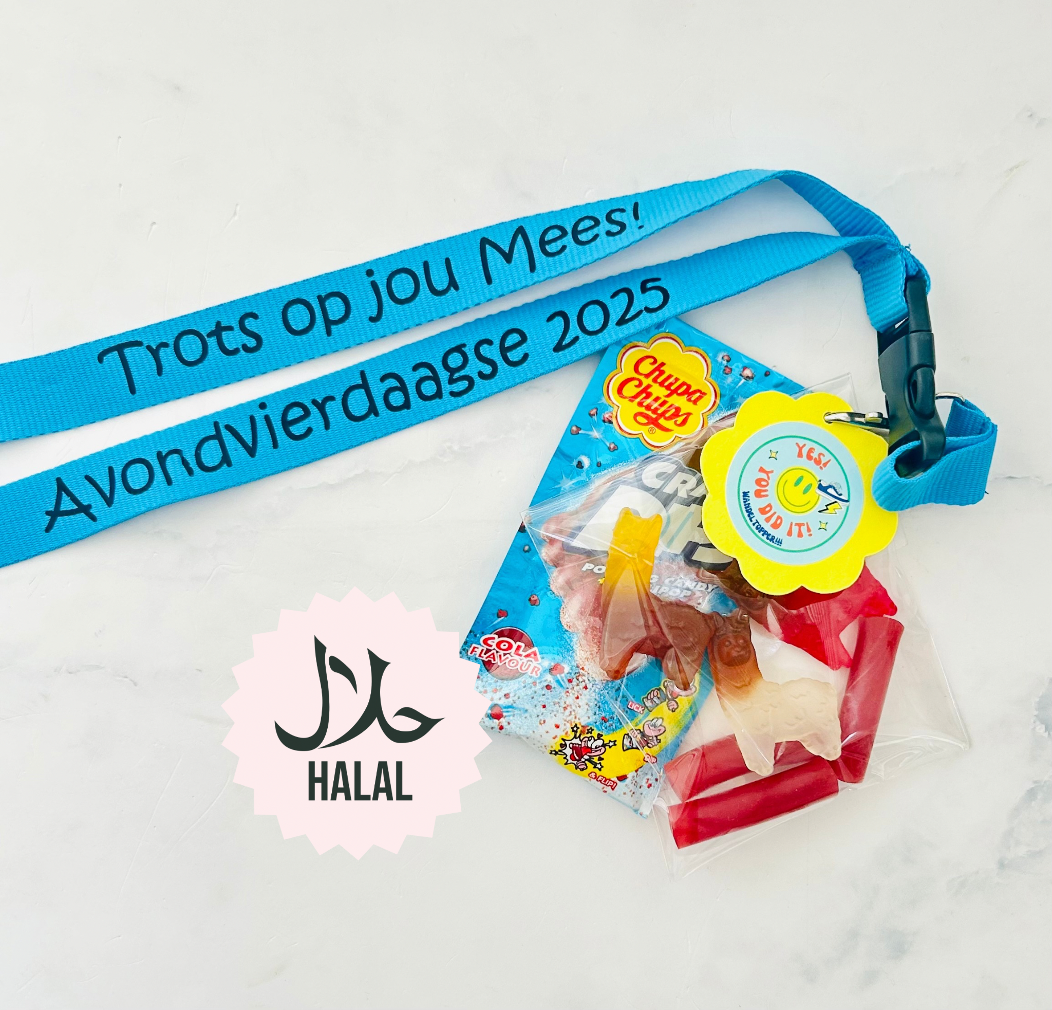 Keycord Avondvierdaagse Snoep Halal