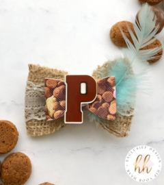 Luxe Chocoladeletter-strik P