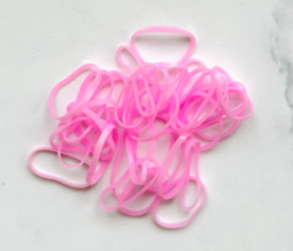 Mini elastiekjes - Roze