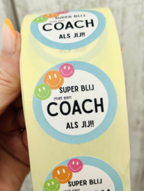Stickers Superblij met een coach als jij
