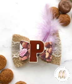 Luxe Chocoladeletter-strik P