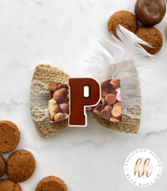 Luxe Chocoladeletter-strik P