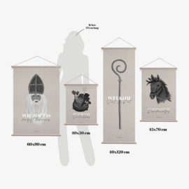Textielposter Zak van Sinterklaas