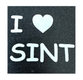 Stencil I love Sint