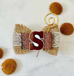 Luxe Chocoladeletter-strik S