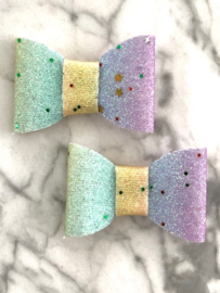 Regenboog glitter set van 2