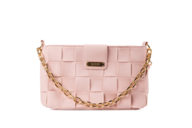 Tusa Weave Crossbody Bag - Pink