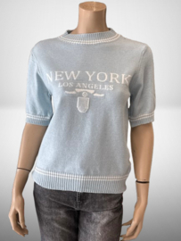 Shirt new york licht blauw