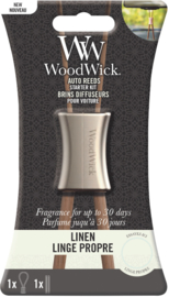 Woodwick Auto Reeds Starter Kit Linen