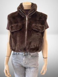 Gilet Moda coffee