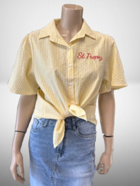 Blouse flamant geel