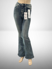 Hello Miss flared highwaist blauw