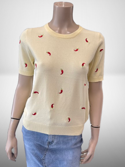 Shirt By Clara geel