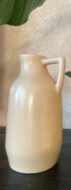 vaas keramiek creme/licht roze