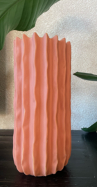 koraal roze vaas