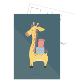 Kaart Party Giraf