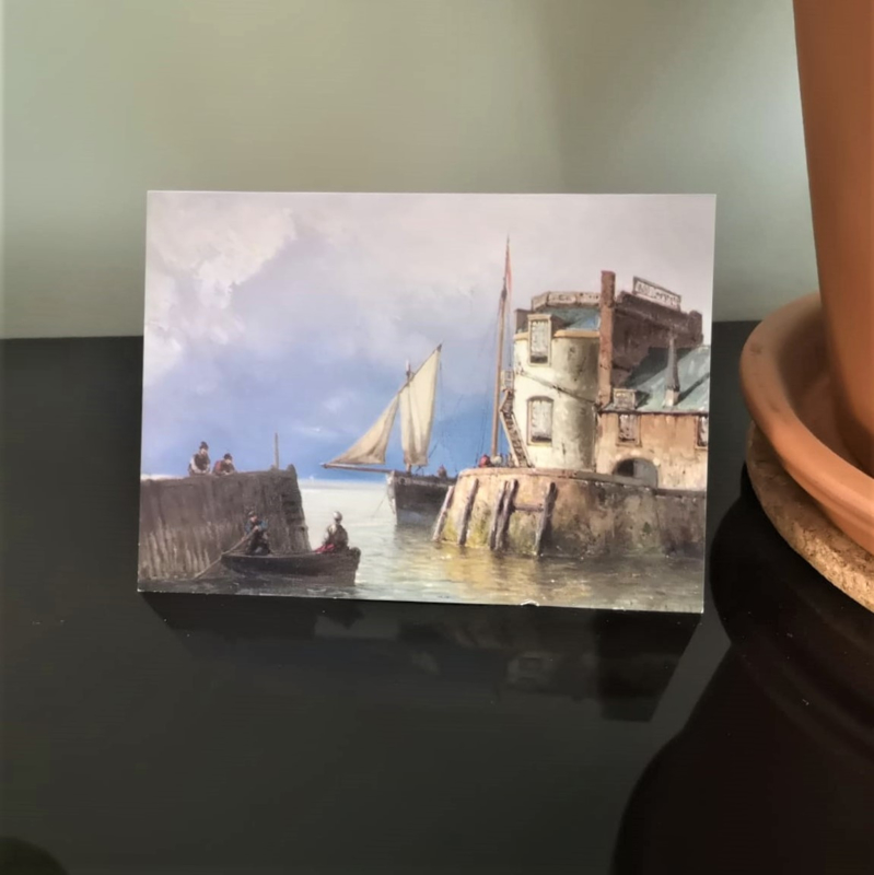 Kunstkaart Koekkoek - Gezicht op de Campveerse Toren
