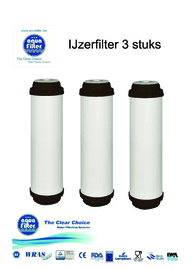3 x Ijzerfilter  voor 10" filterhuis   FCCFE