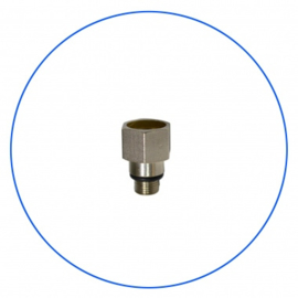 Nippel voor drukmeter op filterhuis te monteren   KCGA-1-E2