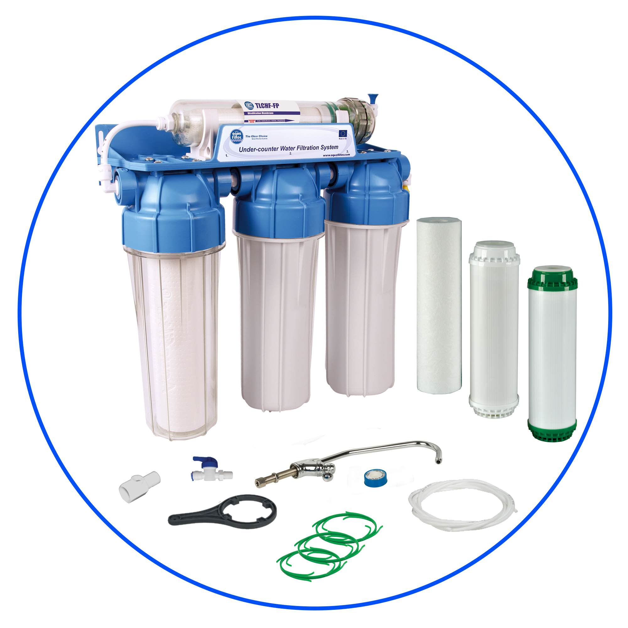 Aquafilter   FP3-HJ-K1N 4 stage under-counter water filter, with UF membrane