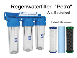 Anti Bacteriele regenwaterfilter "Petra" 3 staps   (klaar voor gebruik)