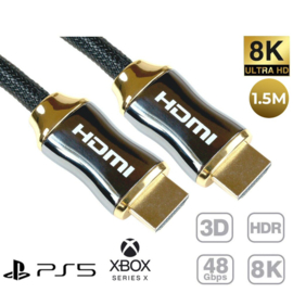 Premium HDMI Kabel 2.1 - Ultra HD High Speed 8K -  1,5 Meter - PlayStation 5