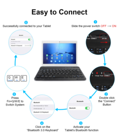 Draadloos toetsenbord |  Zwart | met USB connector