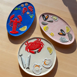 De La Mer Crab serveerschaal 26,5 cm