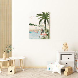 Canvas | Kikki Belle | Flamingo Oasis