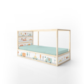 Bed stickers Little Town | Ikea Kura Bed