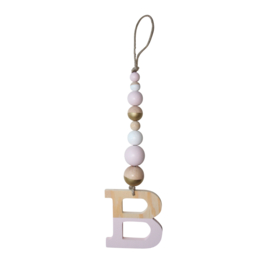 Letterhanger | Lelieroze - Goud - Wit