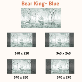Fotobehang - Bear King Blue
