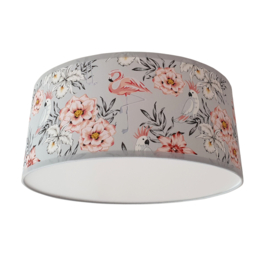 Plafondlamp | Flamingo & Papegaai - Bloemen | Bi & Li