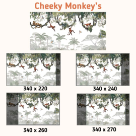 Fotobehang - Cheeky Monkey's