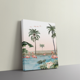 Canvas | Kikki Belle | Flamingo Oasis