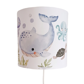 Wandlamp | Under the Sea | Walvis Wit