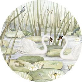 Muurcirkel | Spectacular Swans | Kikki Belle