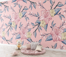 Behang |  Floral Pink