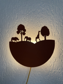 Houten Wandlamp Kinderkamer | Jungle