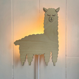 Wandlamp | Alpaca | Verslingerd aan Hout