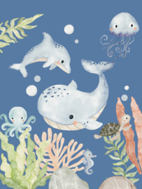 Poster | Under the Sea | Blauw