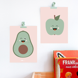 Posterset | Smile | Avocado en Appel